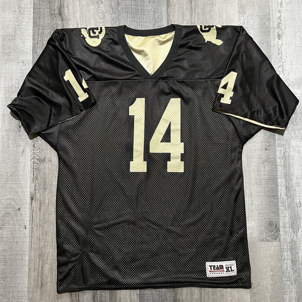 Vintage CU Buffs Team Edition Reversible College Football Jersey Buffaloes Sz XL